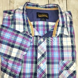 Men's Daniel Cremieux Plaid Short Sleeve Shirt Size XL